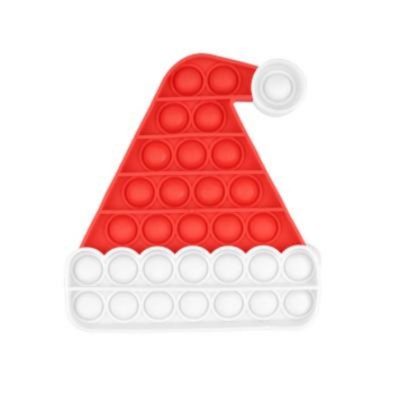 Pop It Natal Christmas Santa Claus /Mainan Fidget Toys Sinterklas Natal Castle-2