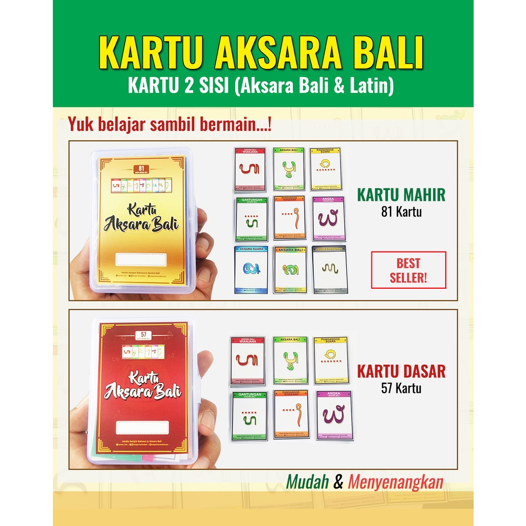 

KARTU AKSARA BALI (FLASH CARD AKSARA BALI)