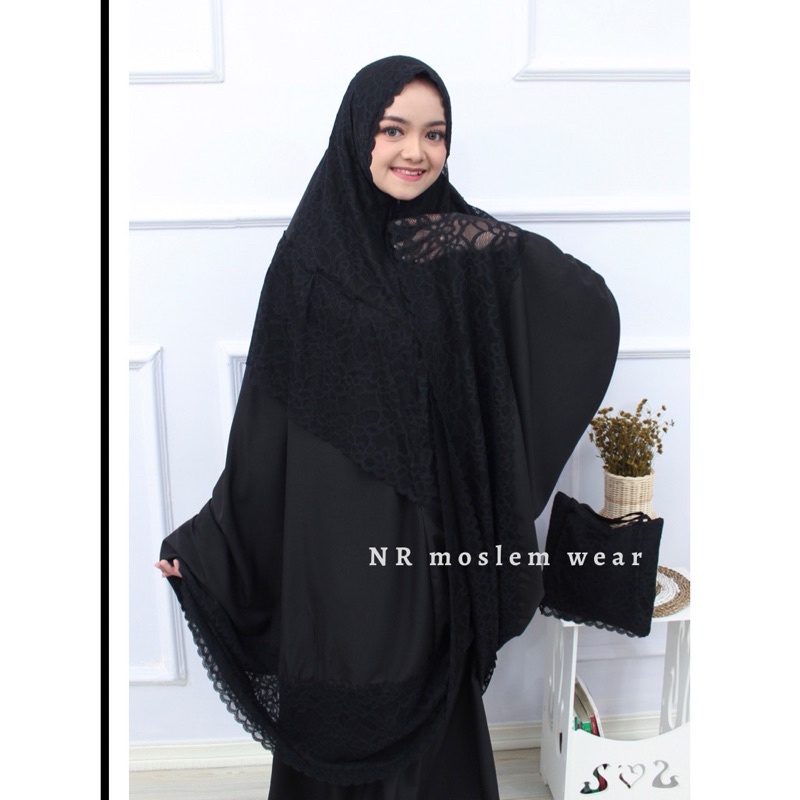 MUKENA SYIREN SESERAHAN MEWAH TWO IN ONE , MUKENA PREMIUM