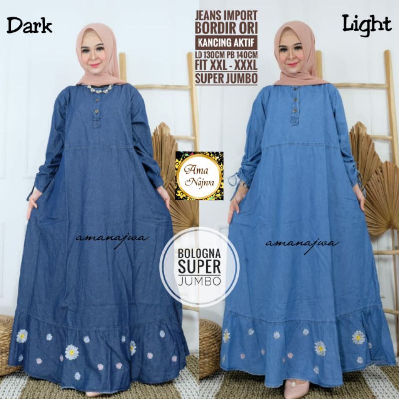 GAMIS BOLOGNA SUPER JUMBO BY AMA NAJWA