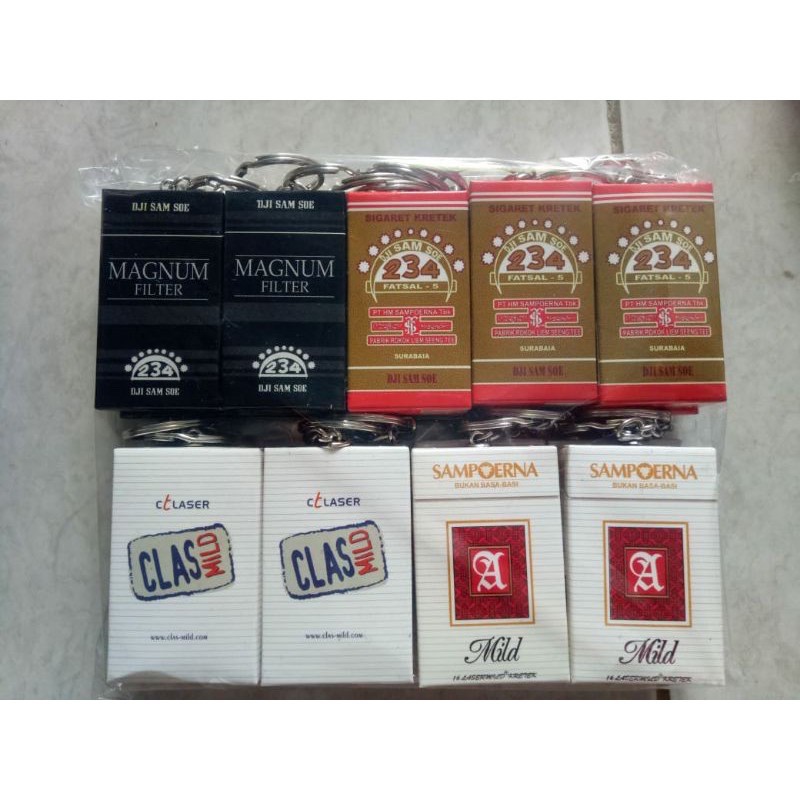 GANTUNGAN KUNCI MINIATUR ROKOK GANCI ROKO LUCU UNIK-7