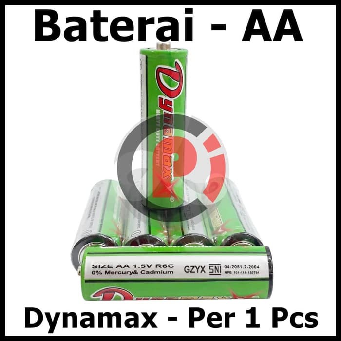 Baterai AA Merek Dynamax Battery