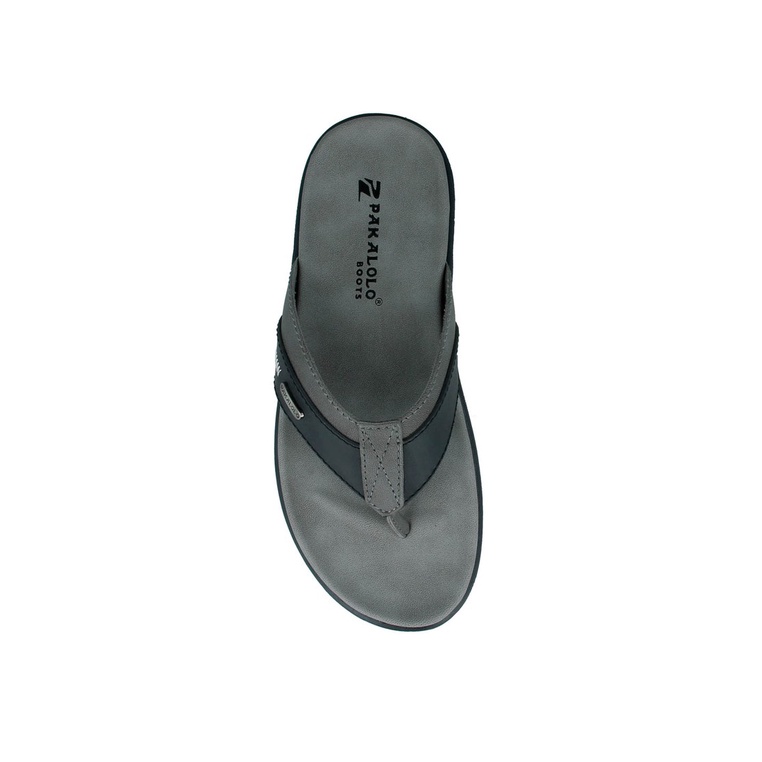 SANDAL JEPIT PAKALOLO PRIA ORIGINAL CASUAL KULIT ASLI HITAM PB09