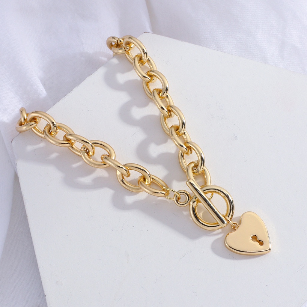 [ Ladies  Creative Heart Pendant  Pendant Necklace ] [ Elegant Clavicle Necklace ] [ Girls Personality OT Chain Necklace  ]
