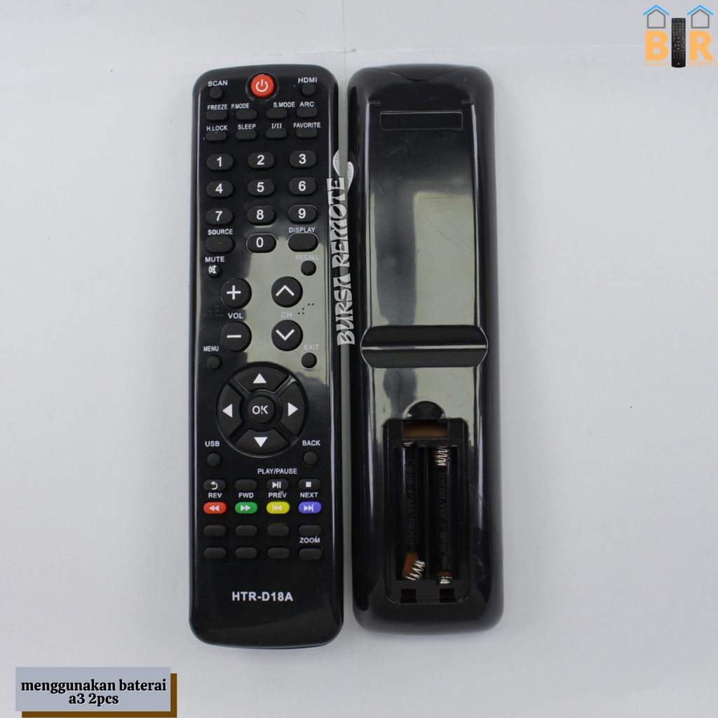 Remot / REMOTE TV SANYO Haier LCD LED D18A