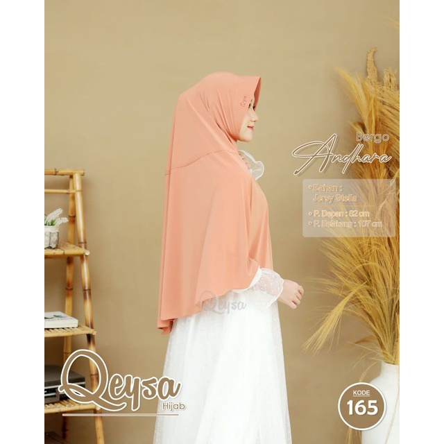 qeysa hijab /bergo andara qeysa 165 / qeysa jumbo / jilbab jumbo