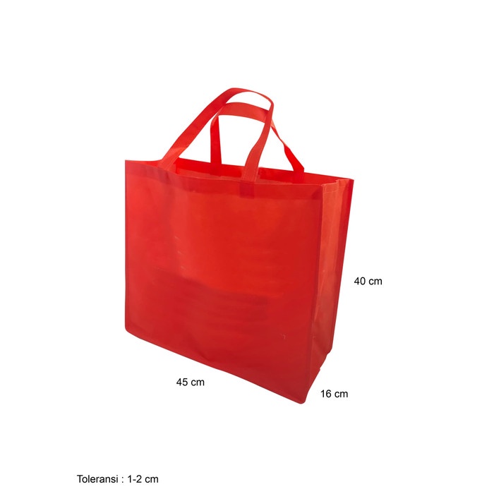 

Tas Spunbond Goodie Bag Custom Besar Jumbo 45X40X16 Sponbon Jahit - Kuning 002