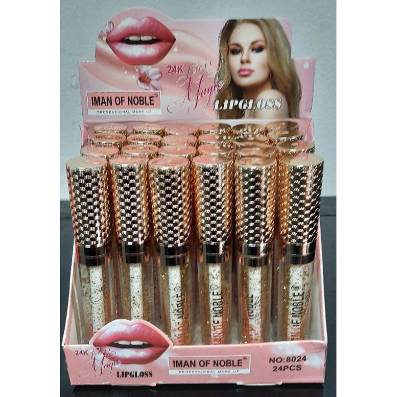 PROMO PER6PCS!!!LIP OIL IMAN OF NOBLE GLITER 8024