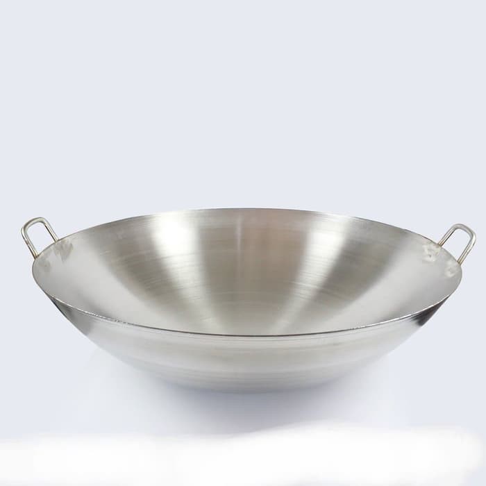 UK 32cm Calypso Wajan Kuali Penggorengan Stainless Steel Ukuran 32cm / Wok / Wajan Kuping