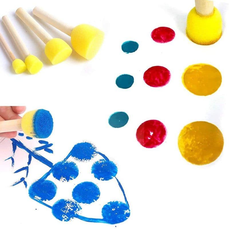 

HJK Alat Lukis Anak Kuas Spons Sponge Dotty Dot Brush Painting Set