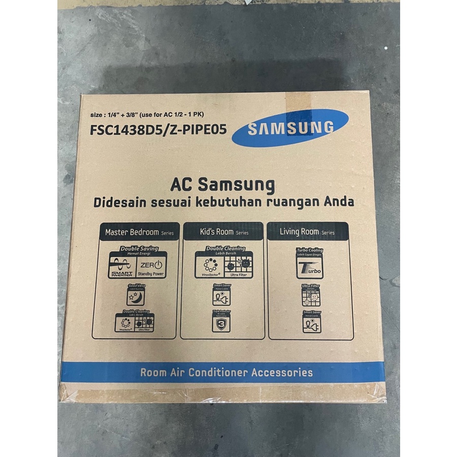 Pipa AC Samsung Ukuran 1/4&quot; untuk AC Split 0.5-1PK - 5 Meter