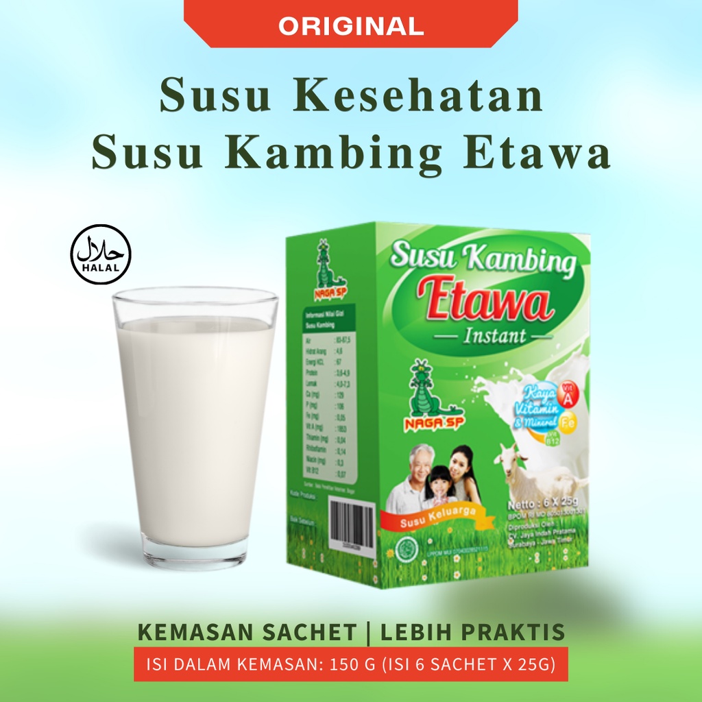 

150 Gr Susu Kambing Etawa Bubuk Untuk Kesehatan Rasa Original