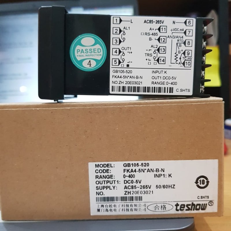 TEMPERATURE CONTROL TESHOW EM105 / EM-105 / GB105-520 / GB105 / GB-105