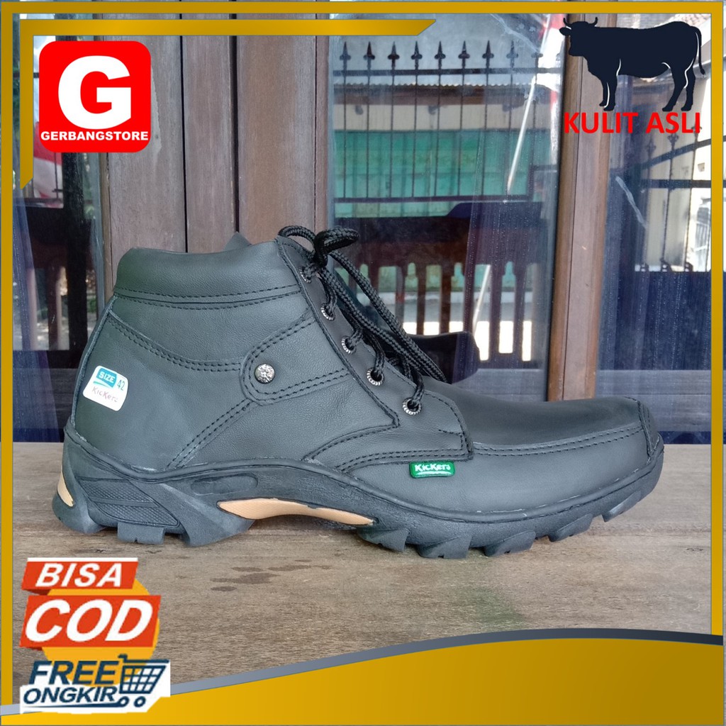 Sepatu Kasual Semi Boot Kulit asli Sapi [Boot 01]