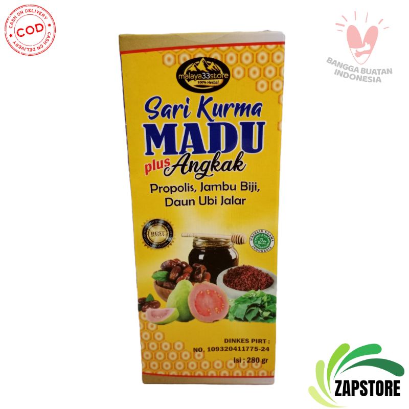 

Sari Kurma Madu Plus Angkak Malaya 33 Isi 300 Gr