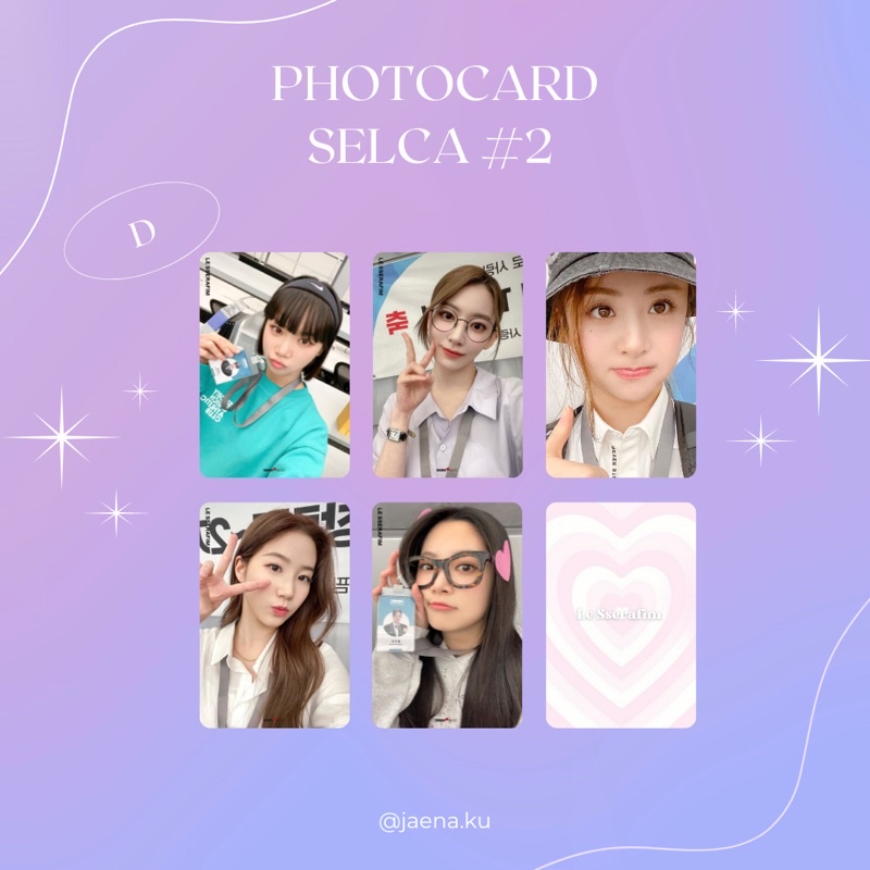 [LE SSERAFIM] PHOTOCARD SELCA #2 LE SSERAFIM ‼️BACA DESKRIPSI‼️