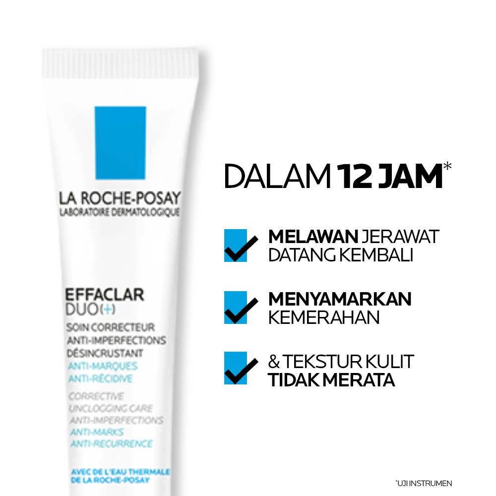 La Roche Posay Effaclar Duo+ Moisturizer 15ml Acne/ Oily Skin - Pelembab Wajah Jerawat/ Berminyak