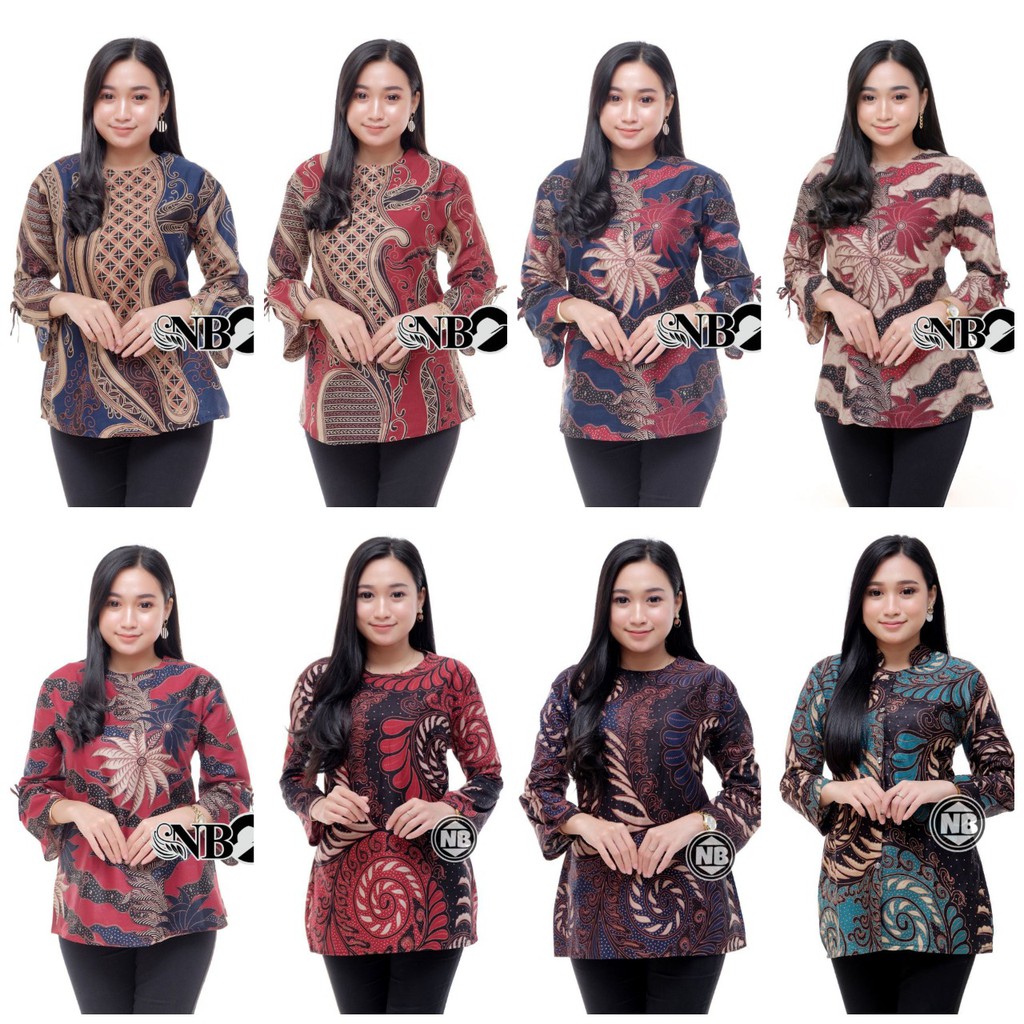 Batik Kalongan | Blouse Batik Atasan Wanita Seragam Kantor Best Seller Terlaris