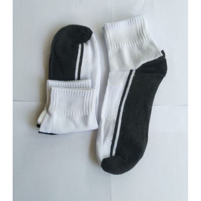 KAOS KAKI SEKOLAH SPANDEX SEMATA KAKI HITAM PUTIH SD, SMP/SMA