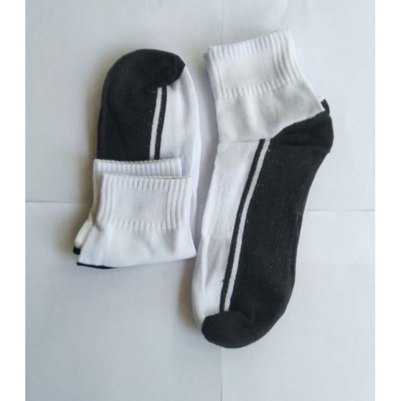 KAOS KAKI SPANDEX SEKOLAH SEMATA KAKI HITAM PUTIH SD, SMP/SMA