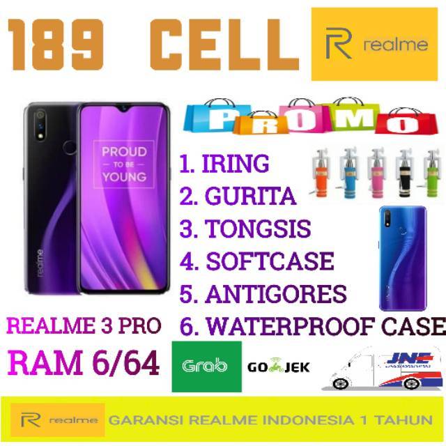 REALME 3 PRO RAM 6/64 GARANSI RESMI REALME INDONESIA - LIGHTNINGPURPLE