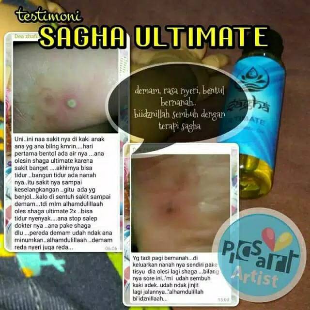 [BISA COD] Sagha Ultimate Oil ORIGINAL Sagha Ultimate Herbal Mengatasi Batuk Pilek Demam Diare