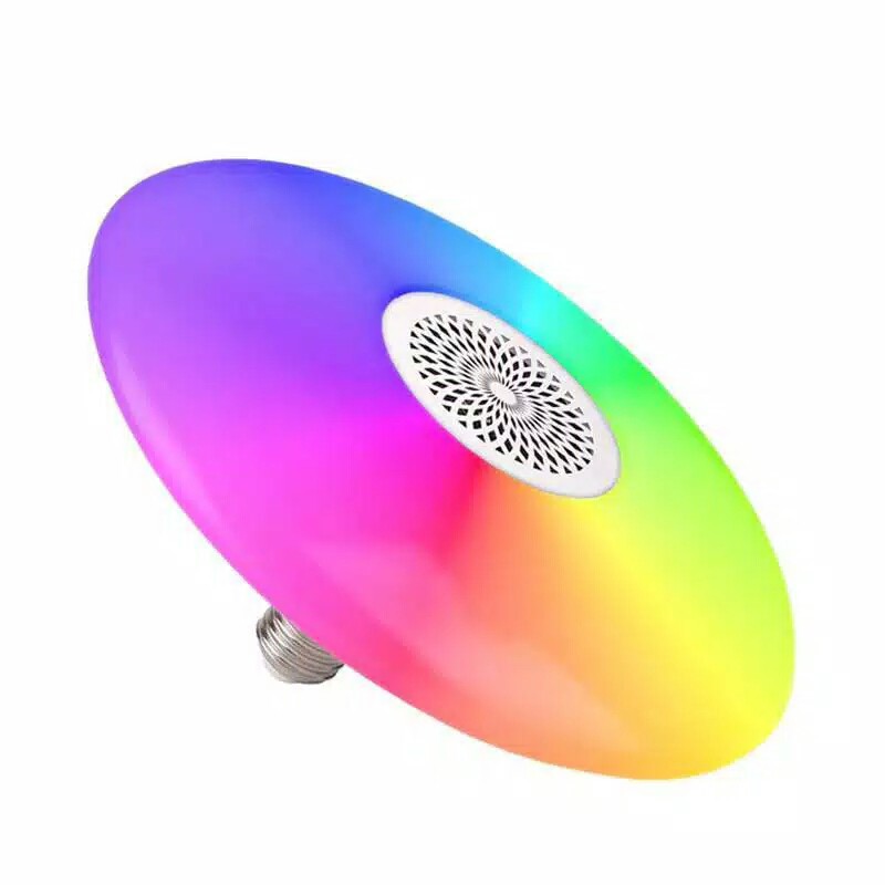 [WS] Bohlam Led Musik/Lampu Ufo Speaker Musik RGBW / Lampu Warna warni - Remote