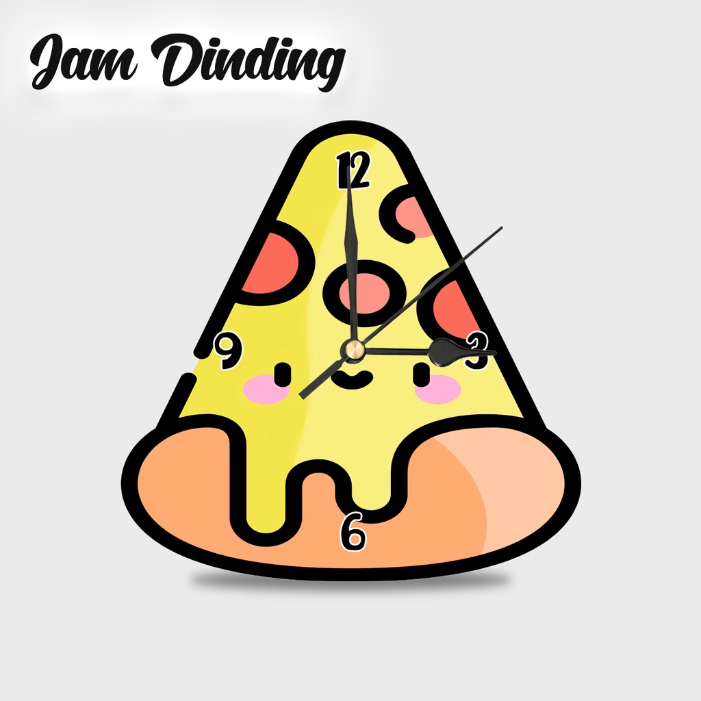 PROMO HIASAN JAM DINDING/Hiasan Jam Dinding Cantik/ Hiasan Jam Dinding Unik/ Jam Dinding Cantik-Pizza