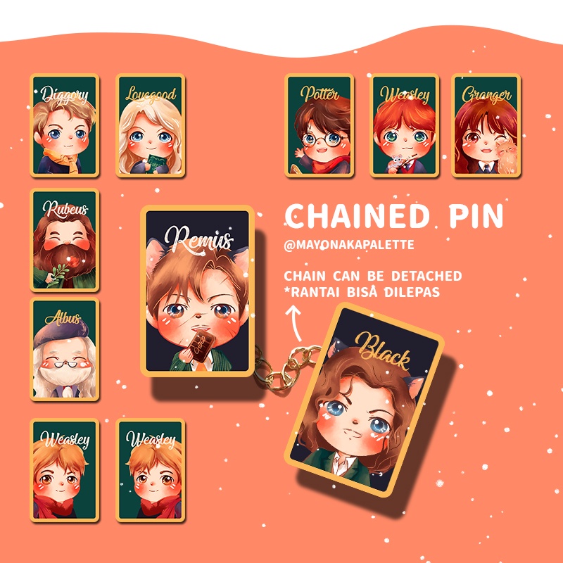 

Hogwarts - Harry Potter x Ghibli Chained Pin