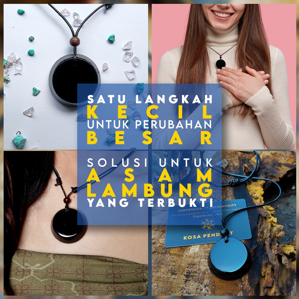 KALUNG KESEHATAN ATASI MAAG DAN ASAM LAMBUNG (GERD) - PREMIUM KOSA PENDANT
