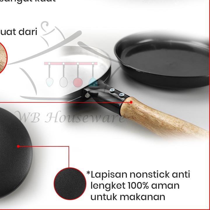 ✮ cetakan kue dadar, lumpia, crepes pan teflon 21cm SUPER GALAXY ➴