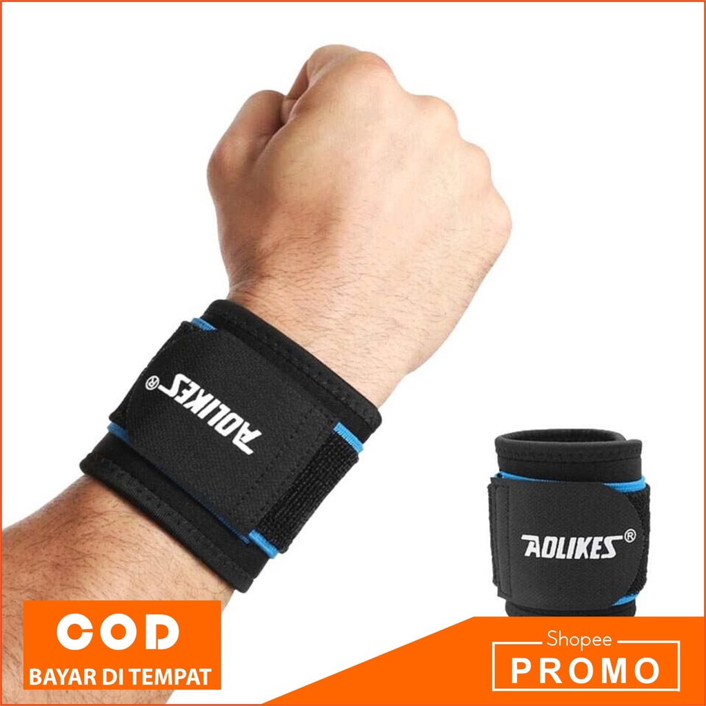 AOLIKES Deker Pergelangan Tangan Cedera Olahraga Fitnes Badminton Wishbrand