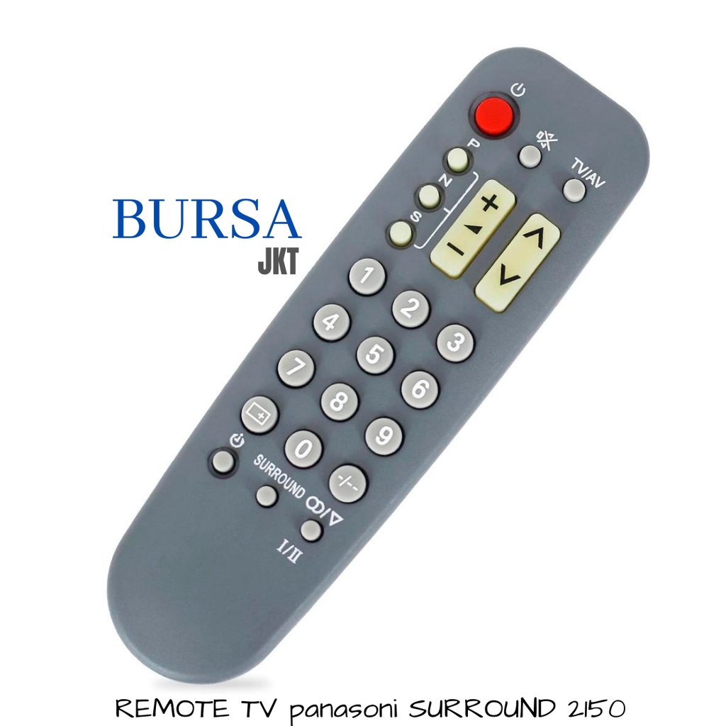 REMOTE TV PANASONIC SURROUND ABU 2150 REMOT ANALOG PENGGANTI NON MULTI