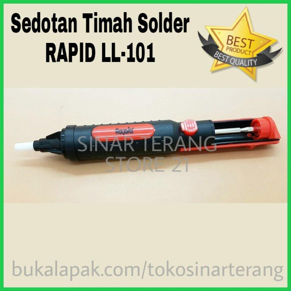 Penyedot TIMAH RAPID Sedotan Solder Elektro Desoldering Pump LL101 Kualitas Sedot Bagus Grosir Mura