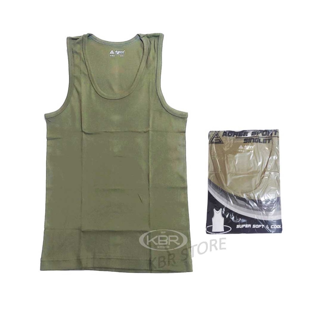 agree-Singlet Dalam Pria Singlet AGREE Sportwear Singlet Pria Polos-WF STORE