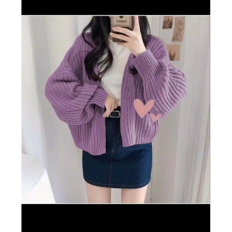 Cardi Hazel rajut/Cardi rajut