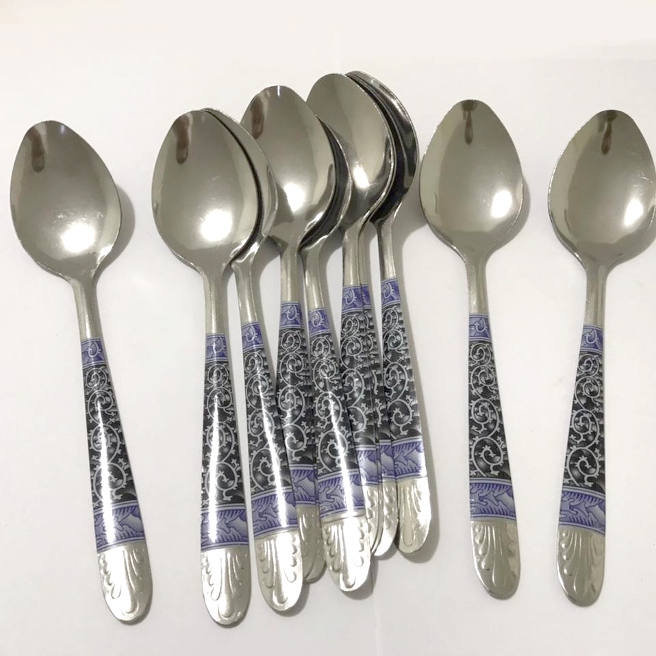 KING BALANCE sendok garpu makan batik isi 12