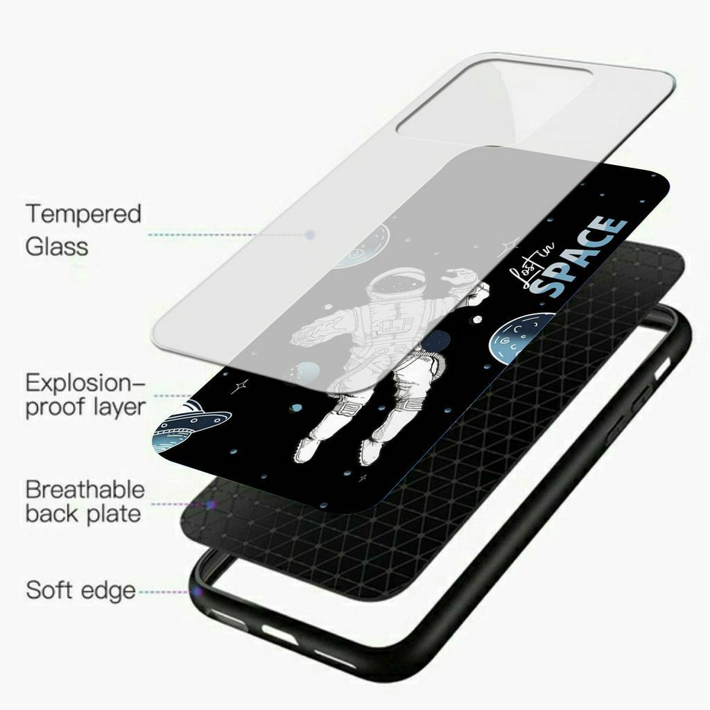 Softcase Glass SPACE [K62] for INFINIX SMART 7 Terbaru CAMERA PROTECT Casing Handphone-Pelindung Handphone