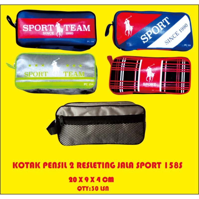 

KOTAK PENSIL 2 SLETING BELAKANG JALA RESLETING / KOTAK PENSIL MOTIF SPORT