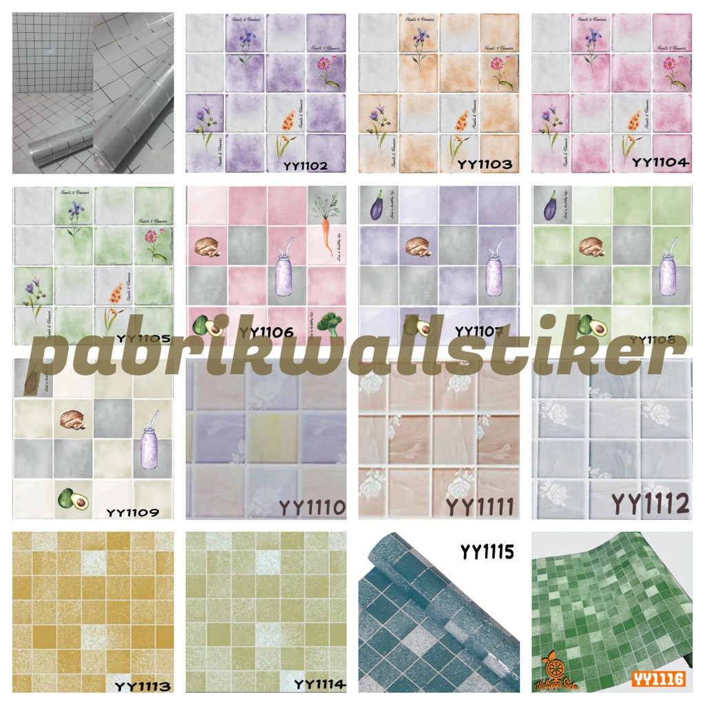 Wallpaper Sticker Dapur Dan Stiker Kamar Mandi  stiker dapur Anti Air Minyak Dan Api Alumunium 45CmX5M