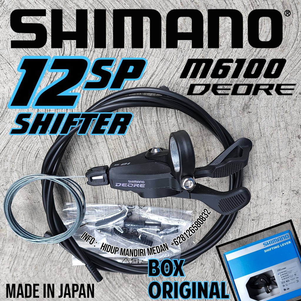 Shifter Shimano Deore M6100 12 Speed BOX ORIGINAL Kanan Shifter Deore 12Speed BUKAN SLX XT XTR