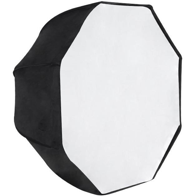 Payung Octagon Softbox Reflektor untuk Flash Speedlight 80CM - OMCSDPKS Black/Silver