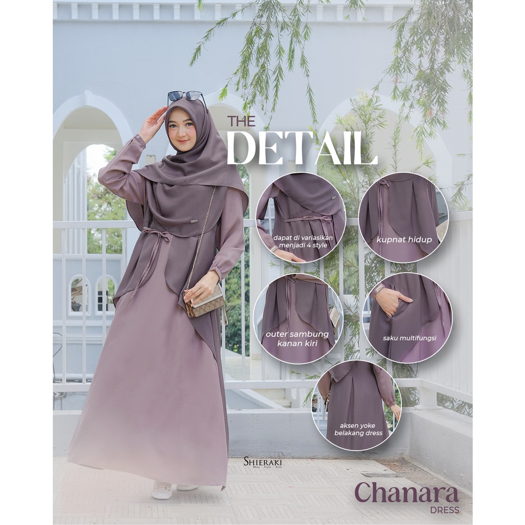 {SHIERAKI} CHANARA DRESS. gamis outer simple by shieraki