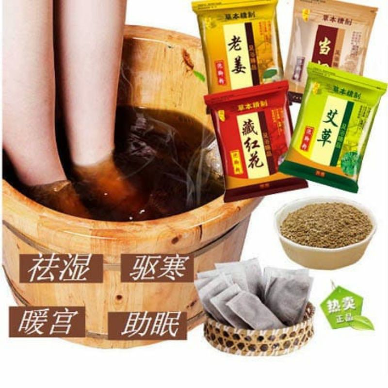 Ramuan herbal rendam kaki isi 30pcs / Rendam kaki