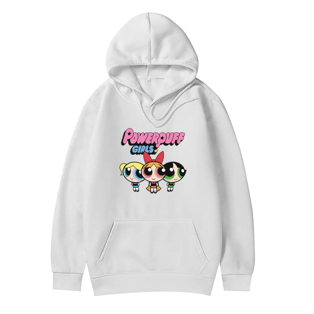 POWERPUFF GIRLS HOODIE JUMPER Size M-XXL