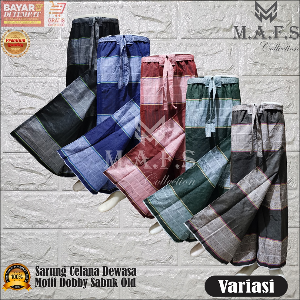 SARUNG CELANA DEWASA &amp; ANAK CELANA SARUNG POLOS MOTIF DOBBY SABUK OLD NEW