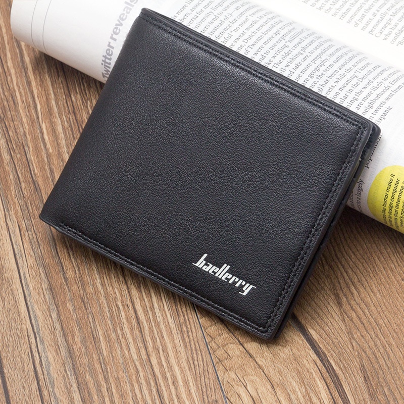 BAELLERRY Dompet Pria Dompet Kulit Sintetis Dompet Lipat Pria Dompet Cowok Murah 83.ID