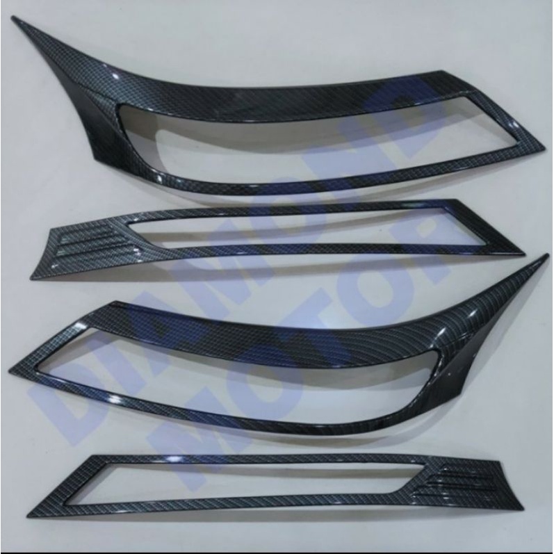 Garnis lis lampu carbon all new avanza xenia veloz 2019