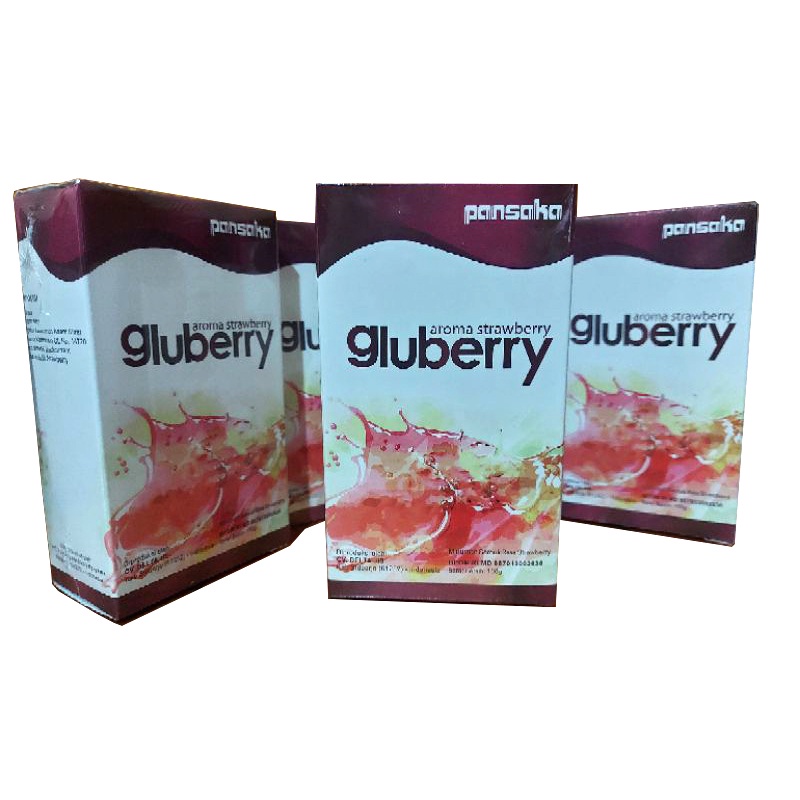 Gluberry Strawberry Pansaka 100g BPOM Original Collagen Kulit Sehat