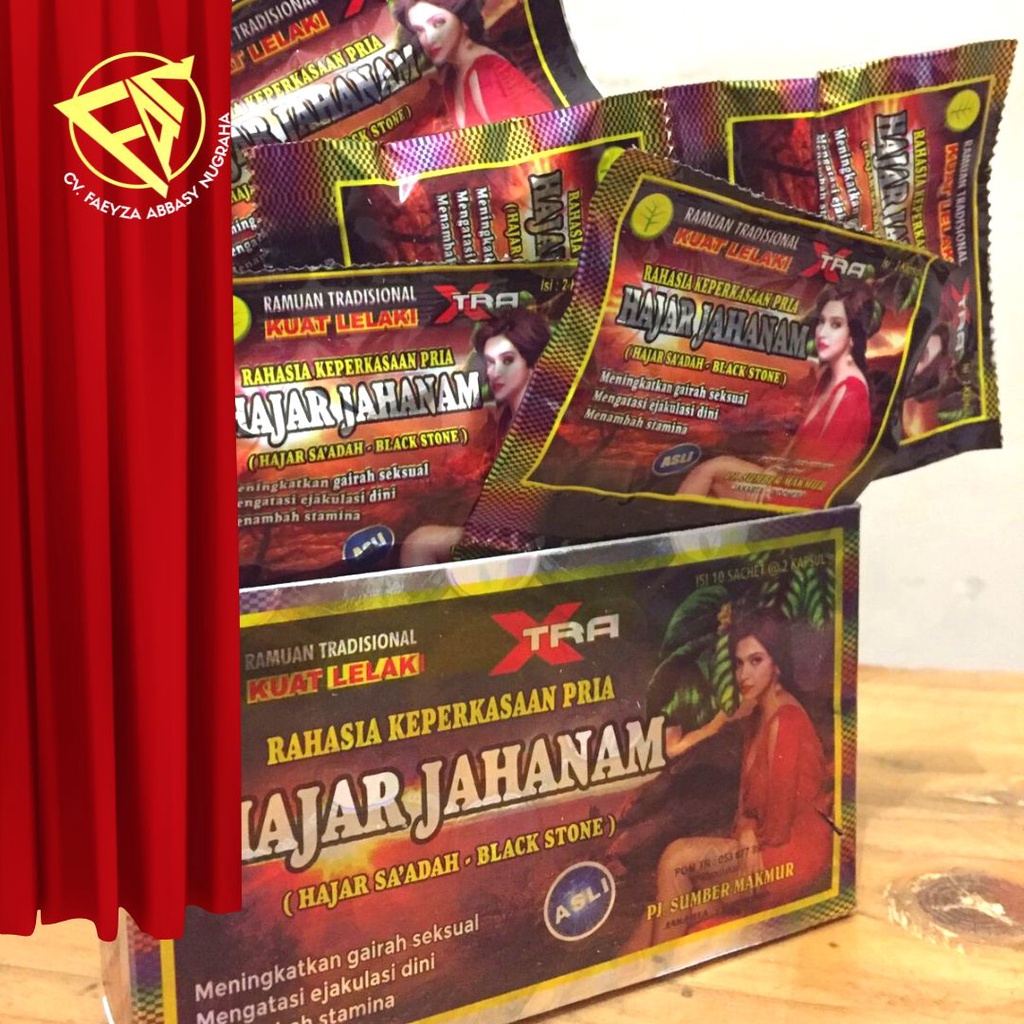 LIBBY STORE -KAPSUL HAJAR - JAHANAM ASLI ISI 10 SACHET @2KAPSUL Limited DISTRIBUTOR RESMI CV.FAEYZA 
